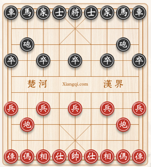 Xiangqi starting position